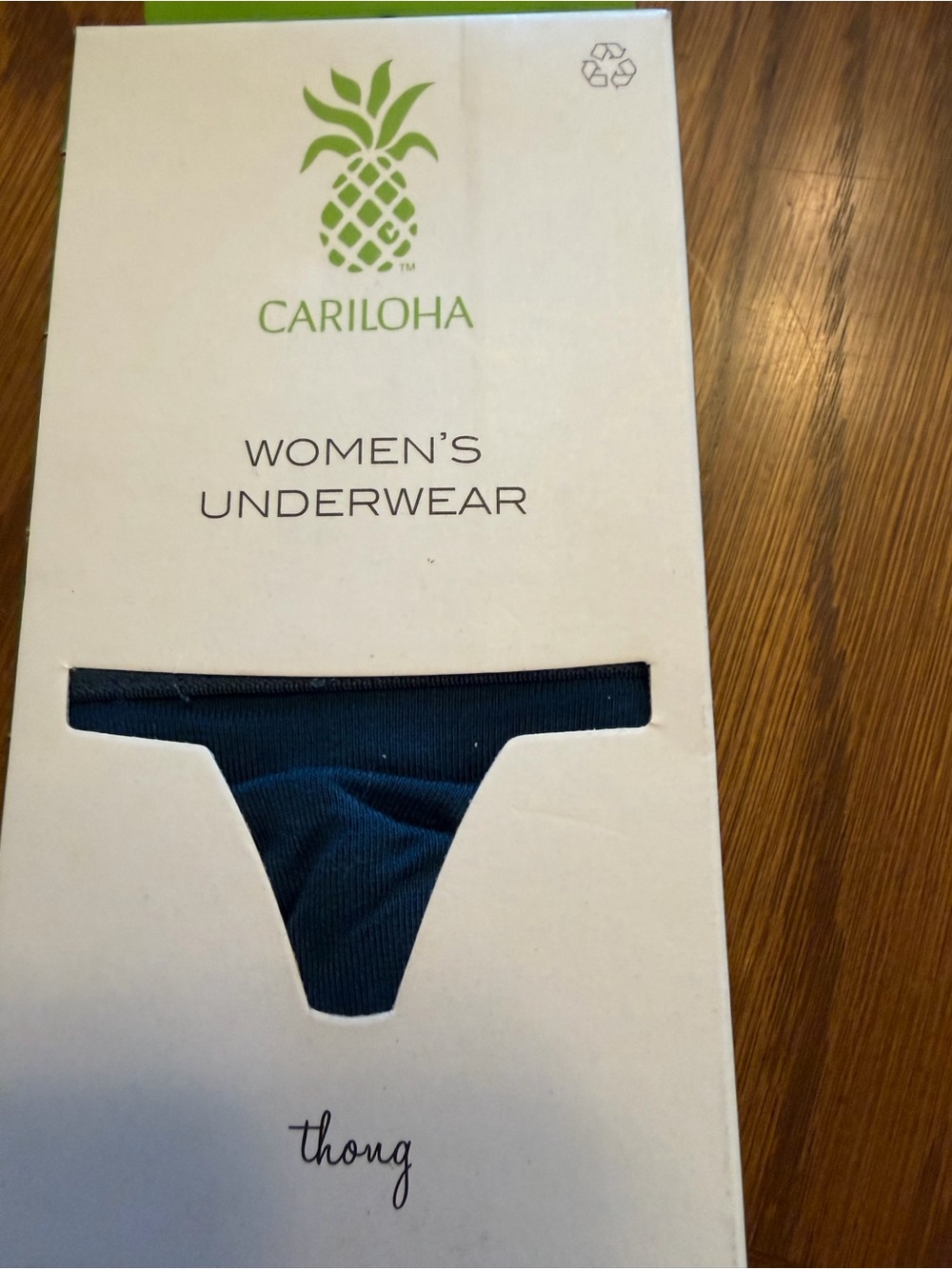 Cariloha Women’s Navy Thong - Bamboo Underwear